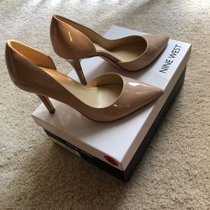 Nude Nine West Heels